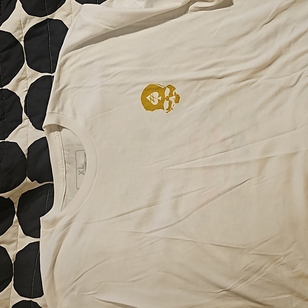 Zero foxtrot white tshirt graphic on back xl